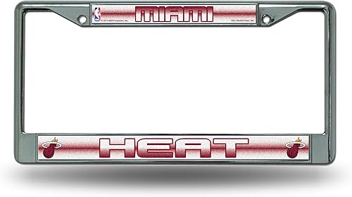 Vista 44 de NBA Bling Chrome License Plate Frame with Glitter Accent