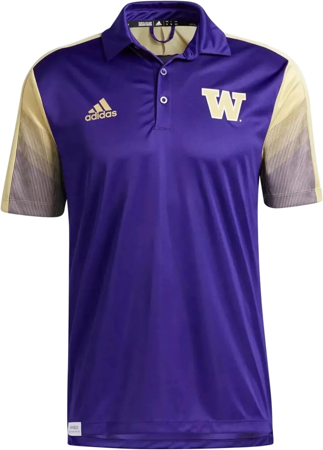 Adidas Washington Huskies NCAA Men's Polo Golf Shirt, Purple