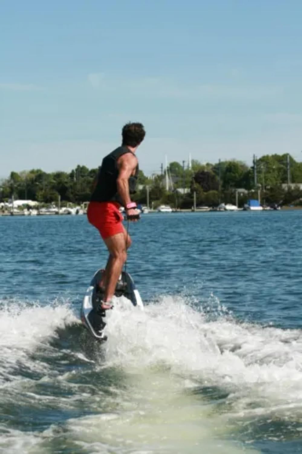 Water Scooter Electric Surfboard with Carbon Fiber Fins, 10KW Engine Jet Surfboard for Kids Adults Water Sports, Polymer Glass Fiber Material with 50AH Ternary Lithium Battery, 66 * 26.7 * 6.7in