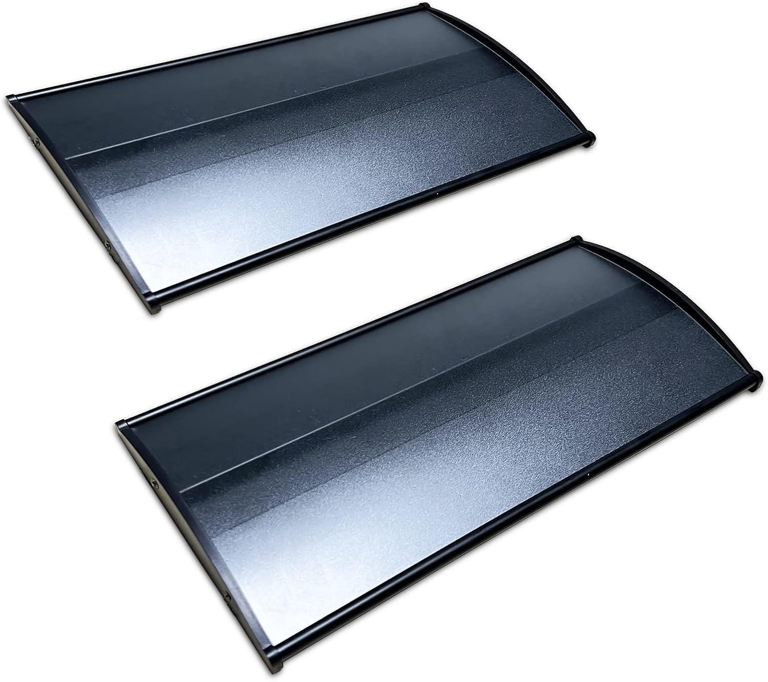 Office Sign Holder for Door - Curved Mount Name Plate Holder Frame Display 8 x 4 Inches Set of 2 Sturdy Aluminum with Adhesive Tape, Plastic Film Included - Image 4