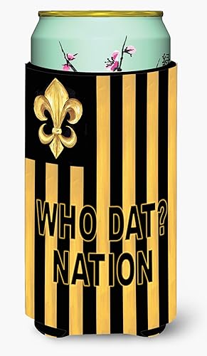 Vista 170 de Caroline's Treasures 8137LITERK Mardi Gras Fleur de lis Nation Botella de vino Hugger Botella Enfriador de Frigorífico Funda Abrazador Lavable a