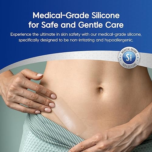 Miniatura 6 de MURASAKI BEAUTY Cinta y hojas de silicona para cicatrices  Eliminación de queloides, quemaduras, abrasión, cesárea y cicatrices quirúrgicas  Seguro