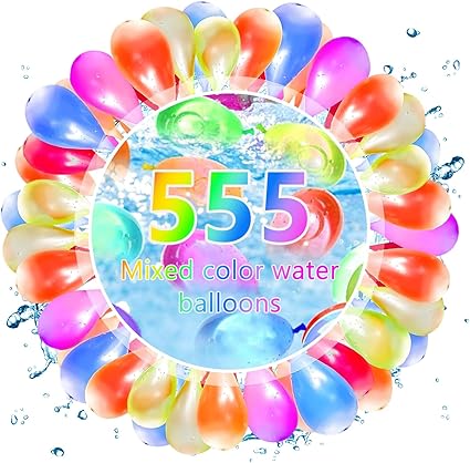 CPKONUUIP 555 PCS Self-Sealing Water Balloons: Quick Fill Fun
