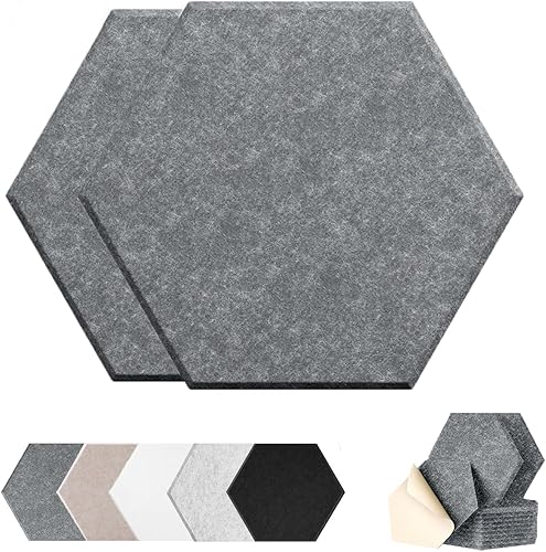 Miniatura 17 de HONORIA Paquete de 8 paneles acústicos artísticos de 48 x 32 pulgadas, paneles de pared autoadhesivos insonorizados, paneles de pared acústicos