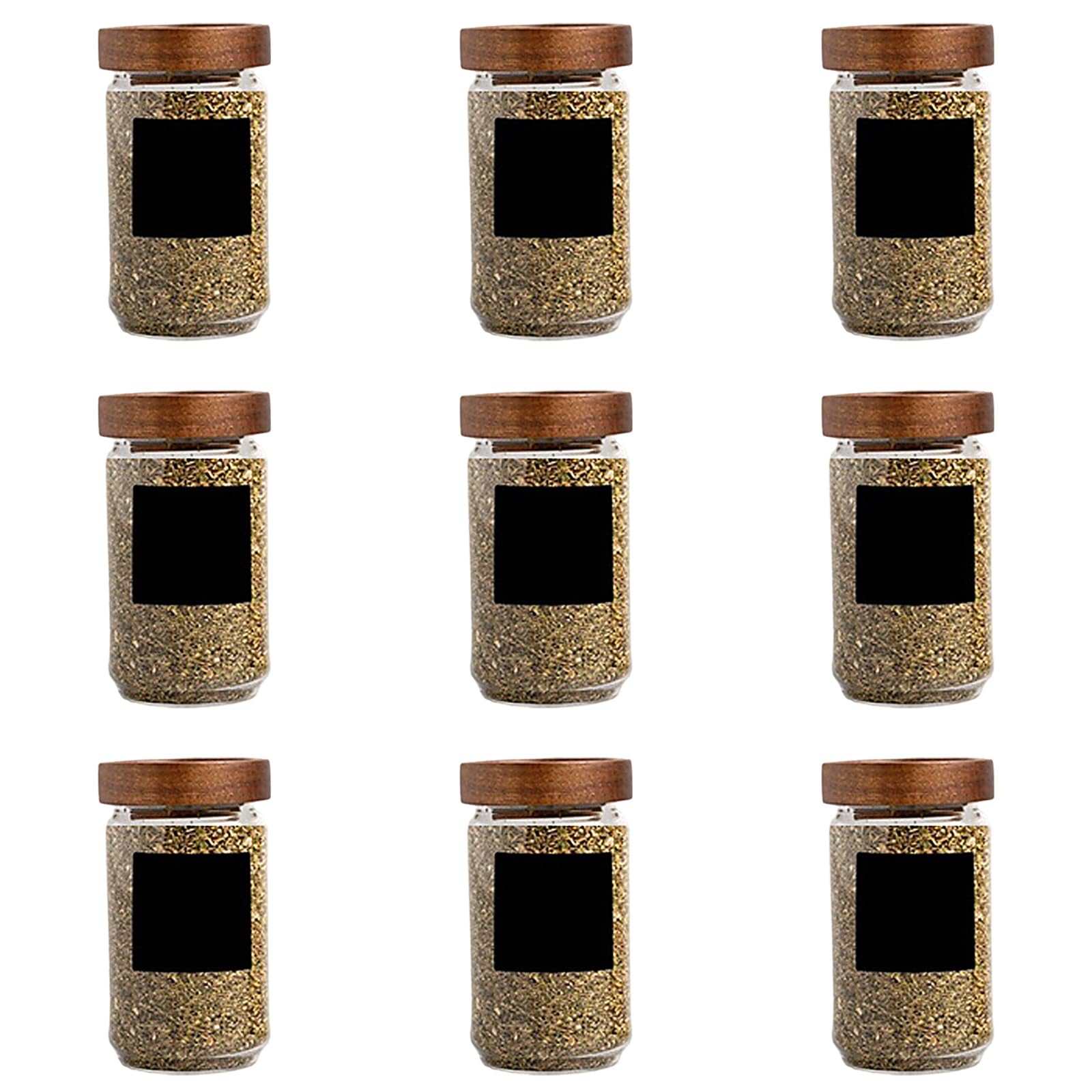 OSNIYAW Transparency Glass Jar with Acacias Wood Cap Storage Canister for Storing Snacks and Baking Ingredients Store Organization Jars