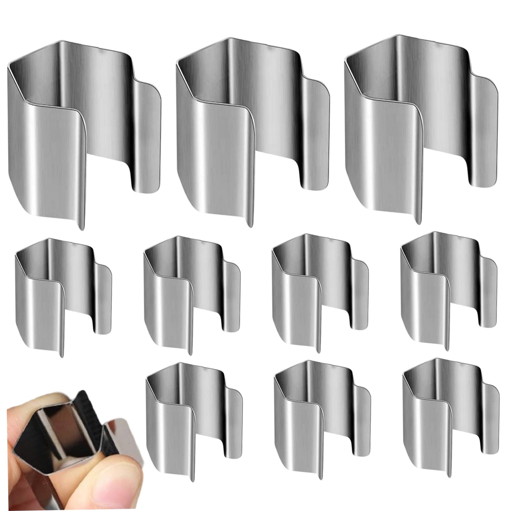 10PCS Window Screen Clips, Stainless Steel Screen Installer Clips for Rescreening Patio, Lanai, Door, Window, or Garage Installer to Hold the in