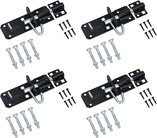4" (100mm) Brenton Slip Bolt Padbolt Slide Latch Lock Catch Sheds Gates 4pk