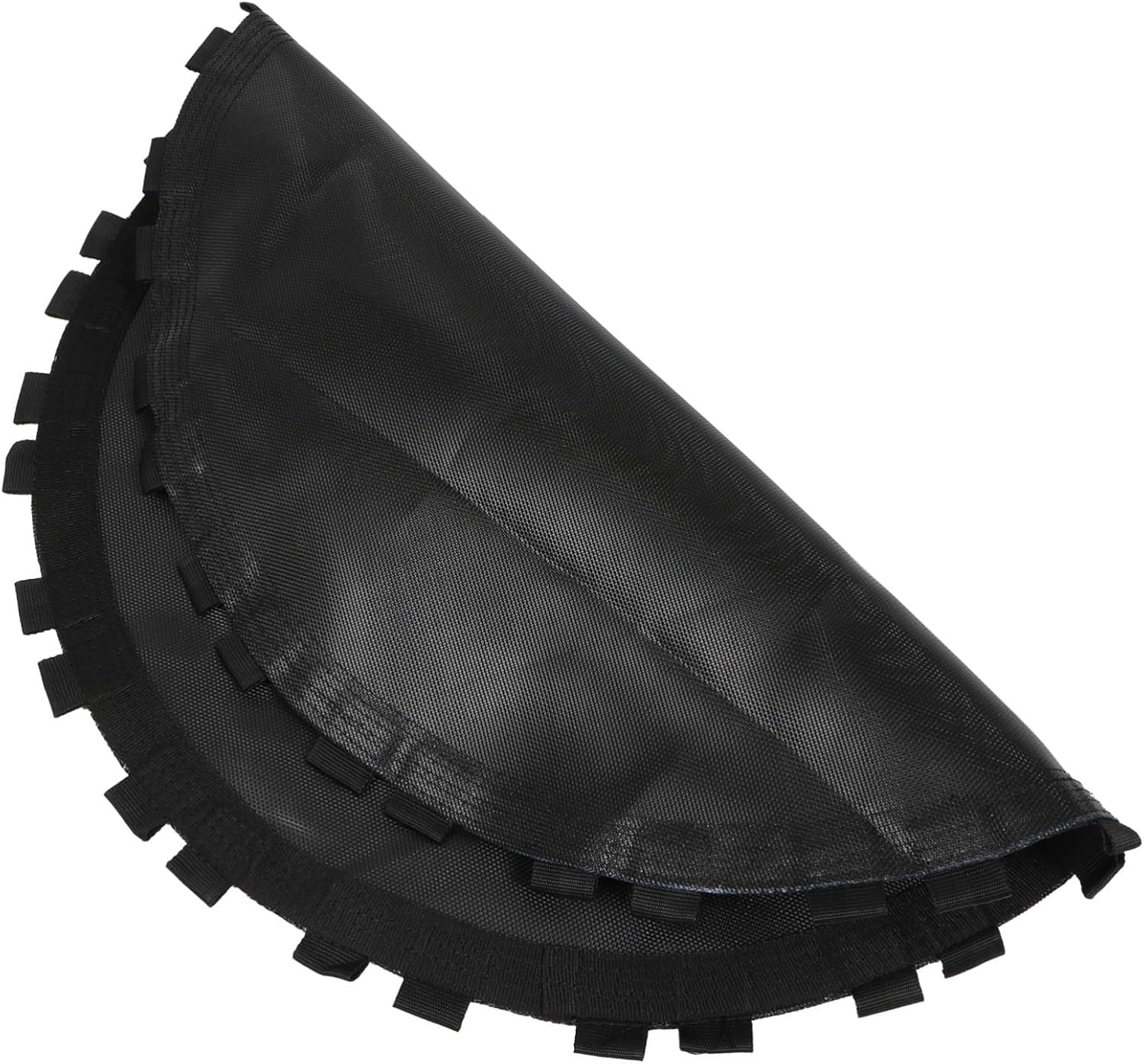 Mikinona Black Uv-Resistant Trampoline Replacement Jumping Mat Rings Hooks for Round Fitness Trampoline Outdoor Garden Use