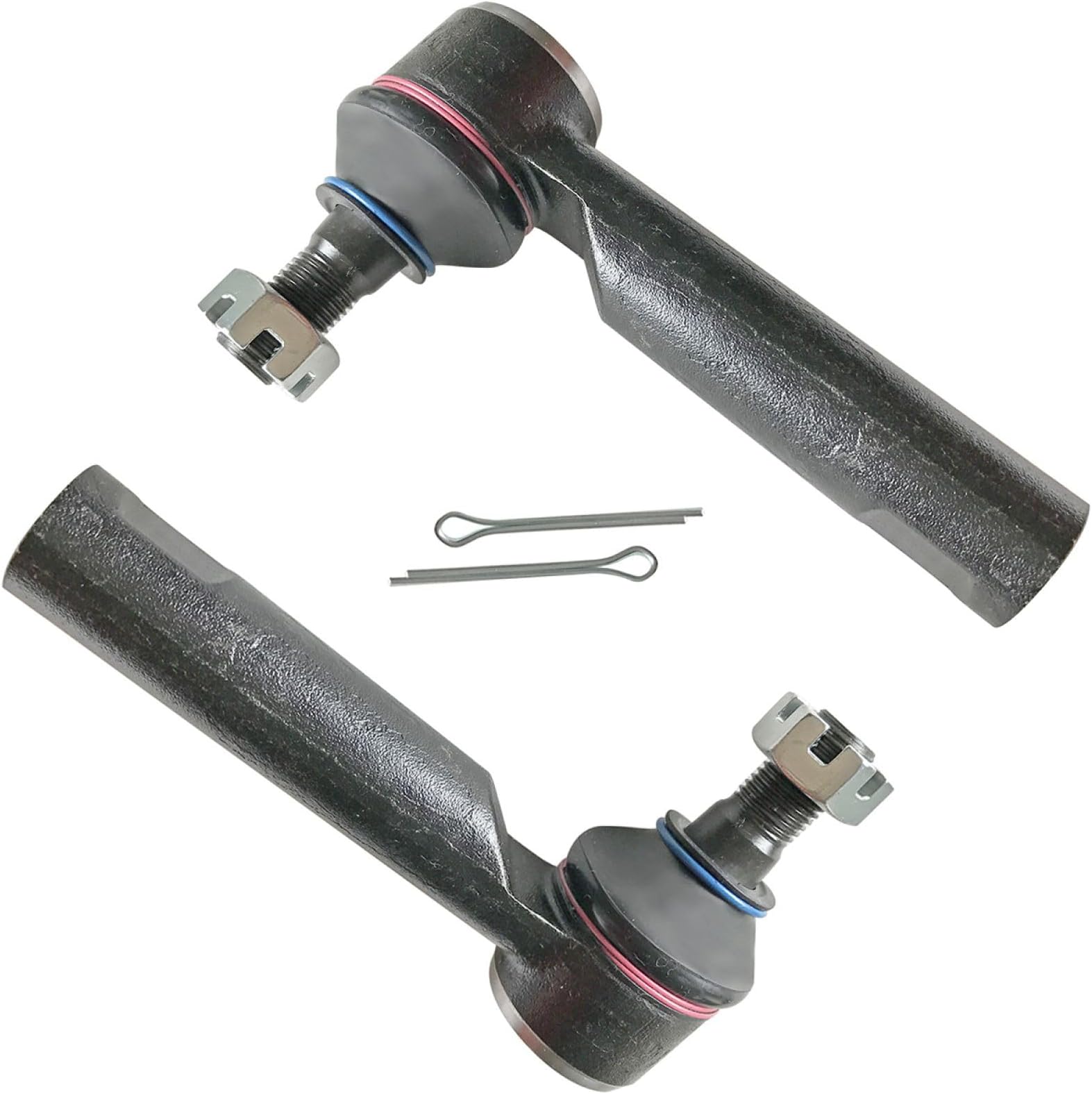 TRQ Front Outer Tie Rod Set Compatible with 2010-2022 Lexus GX460 Toyota 4Runner 2010-2014 FJ Cruiser 2005-2022 Tacoma