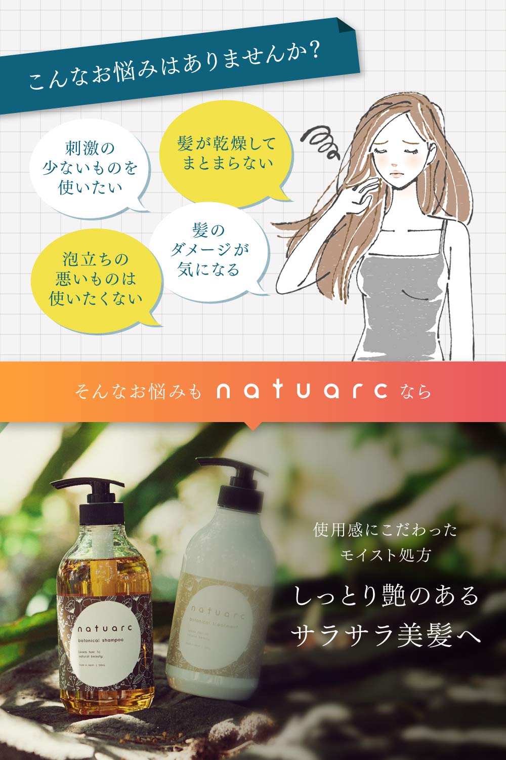 Amazon | Natuarc ナチュアーク シャンプー ＆ トリートメント セット  