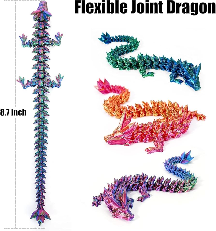 3Dフィジェットドラゴン　4種10点セット 男の子おもちゃ 3D フィジェットドラゴン【全4色：色選べません】|【堀
