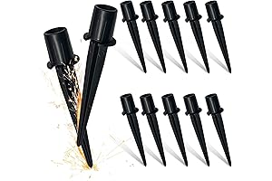 Metal Replacement Stakes for Solar Lights Outdoor (Pack of 10)