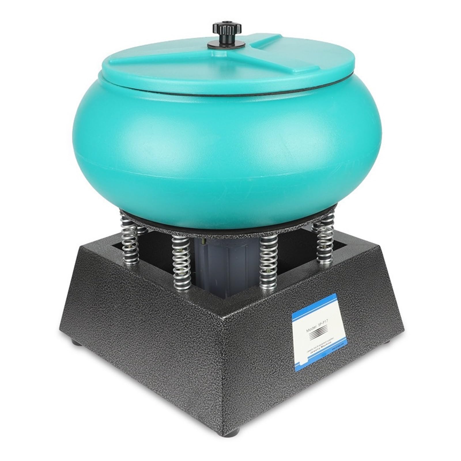 Machine De Polissage Vibrante Grande Taille 17 Pouces, Tonneau Vibrant, Finition , , Diamètre Du Tonneau: 42cm Conception Anti-Bruit
