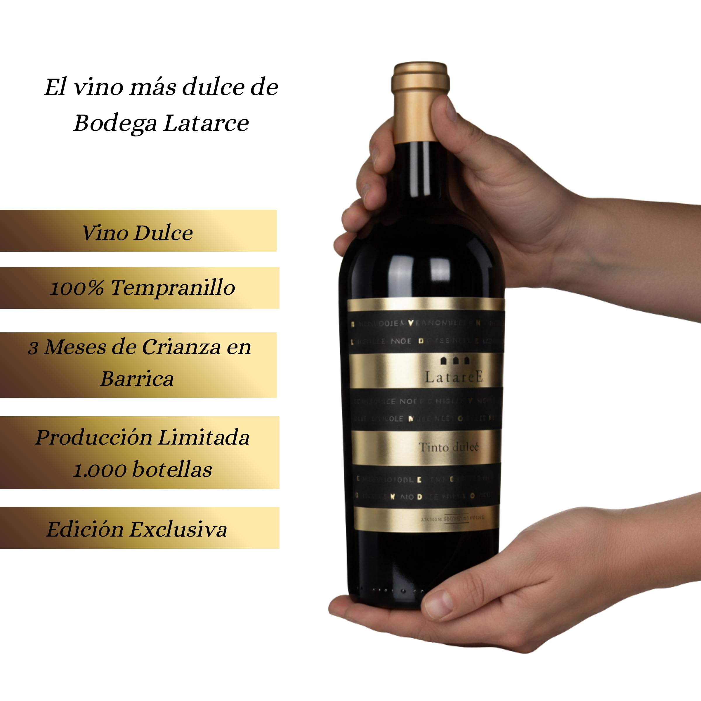 Latarce | Lieblicher Rotwein 100% Tempranillo | D.O. Toro | Überreife Trauben + Eichenreifung | Weinset 3 Flaschen à 75cl | 15% vol.