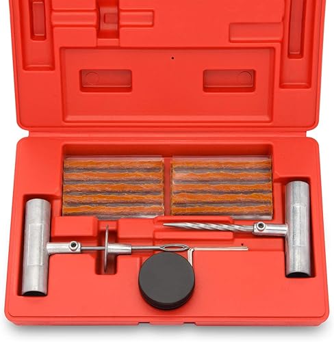 Miniatura 5 de Kit universal de reparación de neumáticos de alta resistencia | 35 piezas | Reparación de pinchazos y tapones planos | Automotriz | Ideal para