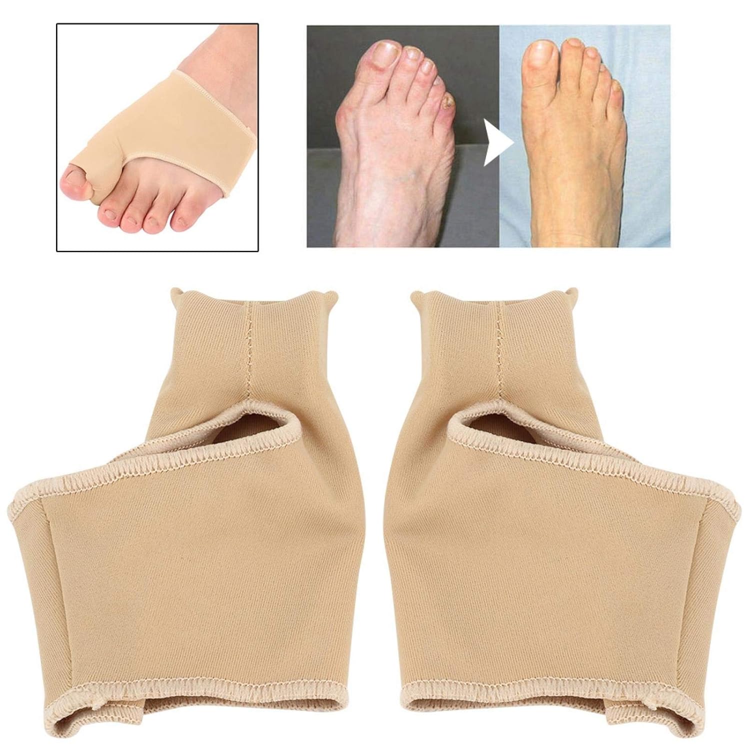 Bunion Splint Toe Spacer Socks Toe Separators for Home Use