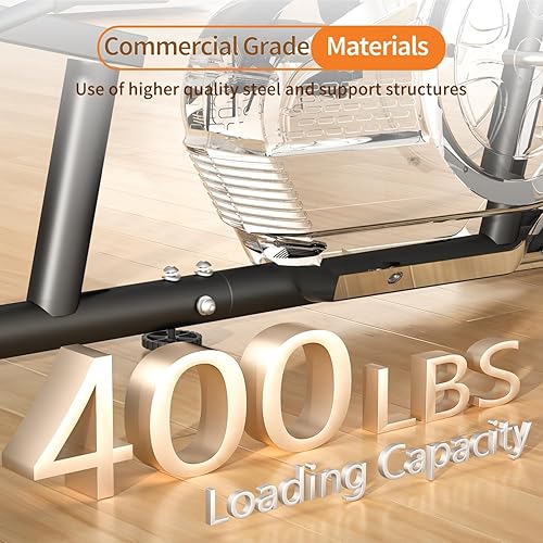 Miniatura 6 de JEEKEE Bicicleta estática reclinada para personas mayores, bicicletas estacionarias para el hogar, capacidad de 300 libras y 16 niveles