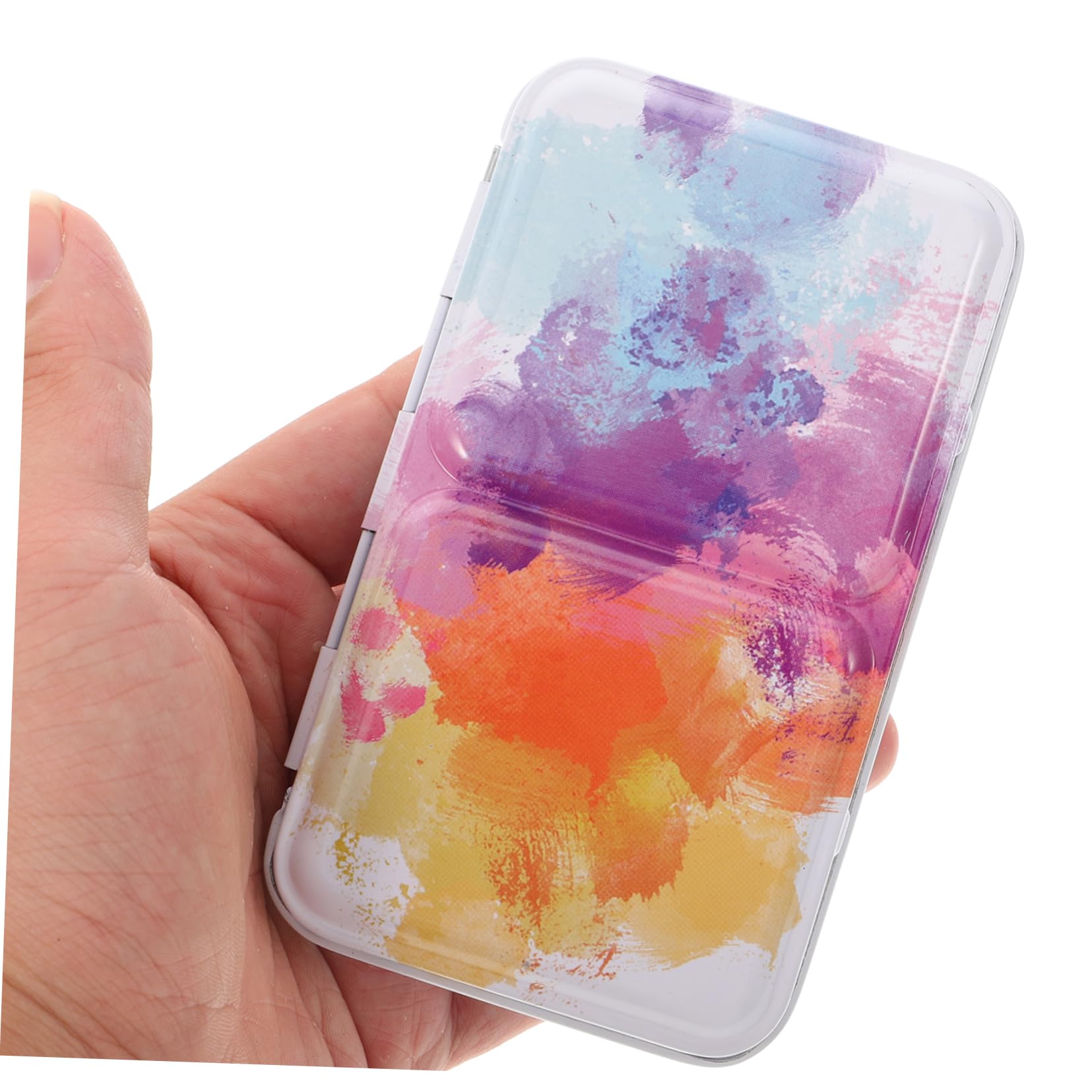 Lurrose 3ensembles Palette De Mélange Pigmentaire Boîte Art Portable pour Aquarelle Gouache Et Peinture à Huile avec Compartiments Idéale pour Artistes Et Débutants