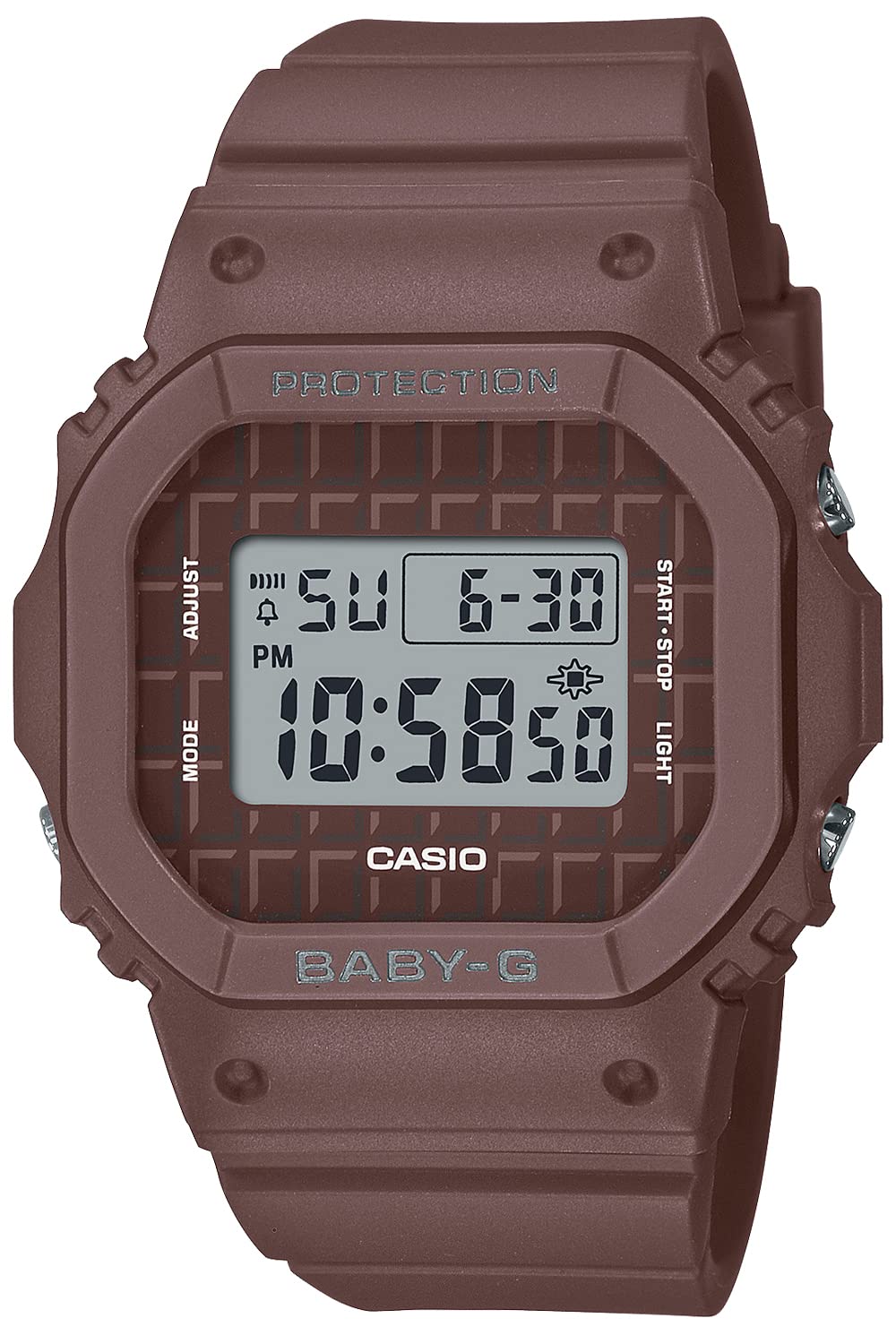 Casio BGD-565USW-5JF [Baby-G Sweets Theme Model Ladies Rubber Band] Watch Shipped from Japan Oct 2022 Model, brown, brown, Modern