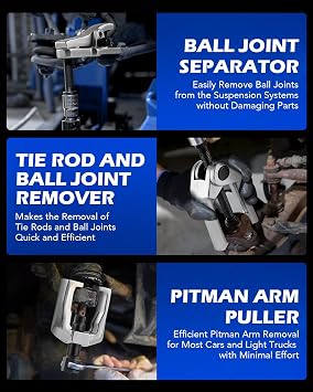 OMT Ball Joint Separator, Tie Rod End Tool Set, Pitman Arm Puller