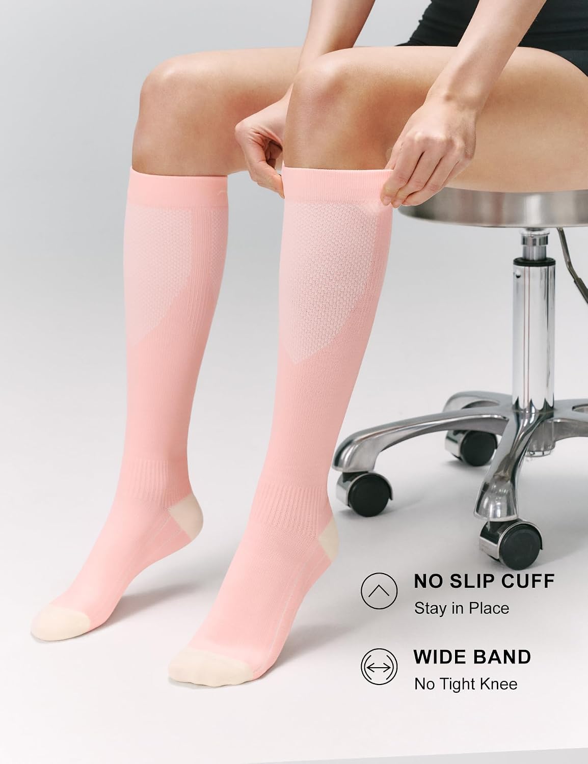 FITRELL 3 Pairs Compression Socks for Women and Men 20-30mmHg-Circulation Support Socks