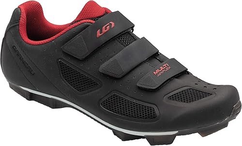 Louis Garneau, Zapatillas de bicicleta Multi Air Flex II para hombre, para desplazamientos, MTB y ciclismo de interior, tacos SPD compatibles con