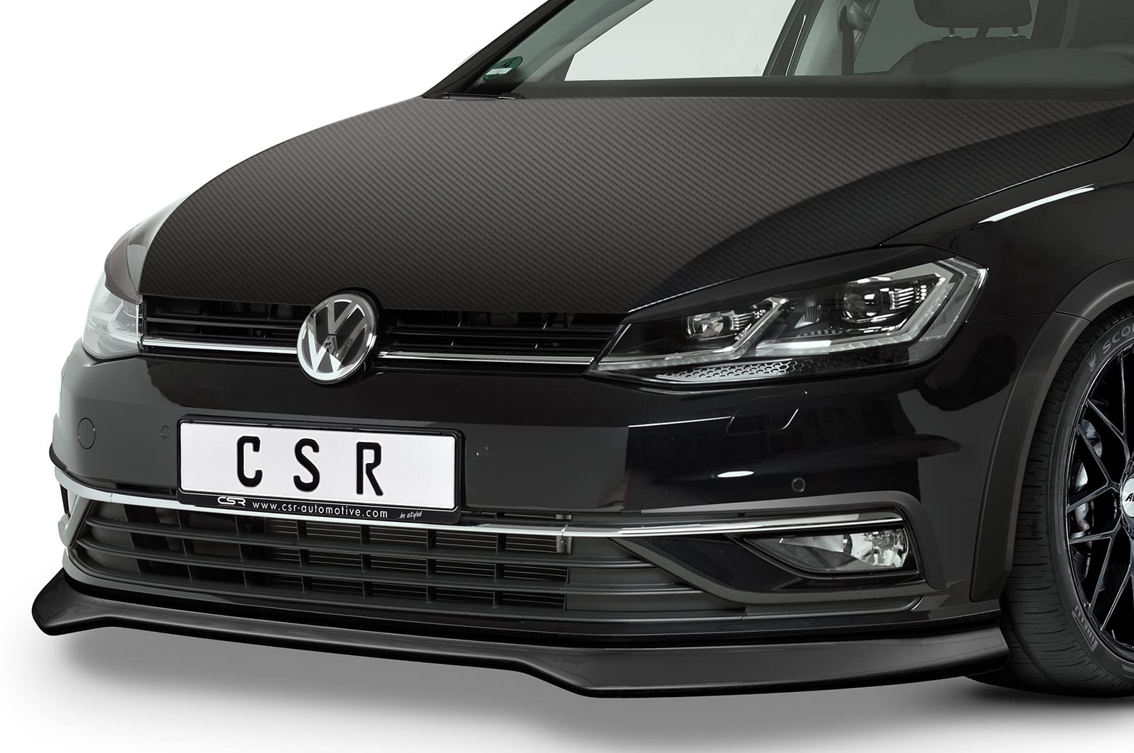 CSR-Automotive Scheinwerferblenden Kompatibel mit/Ersatz für VW Golf 7 (Typ AU) SB301-G