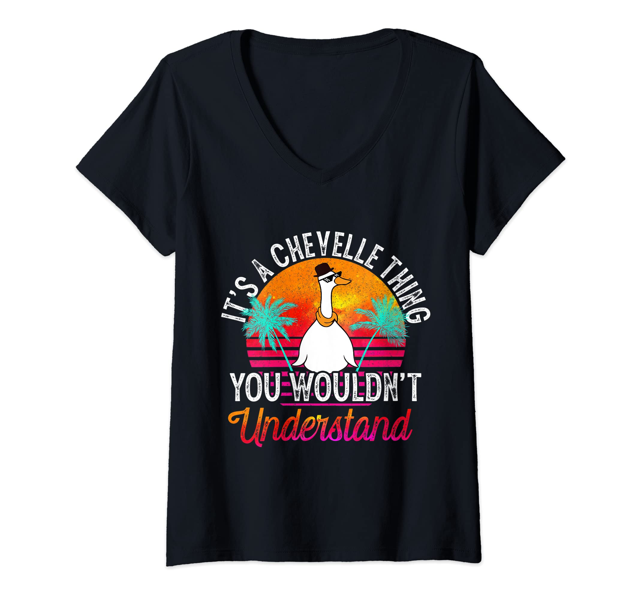 Womens It's A Chevelle Thing You Wouldn't Understand Funny Chevelle V-Neck T-Shirt