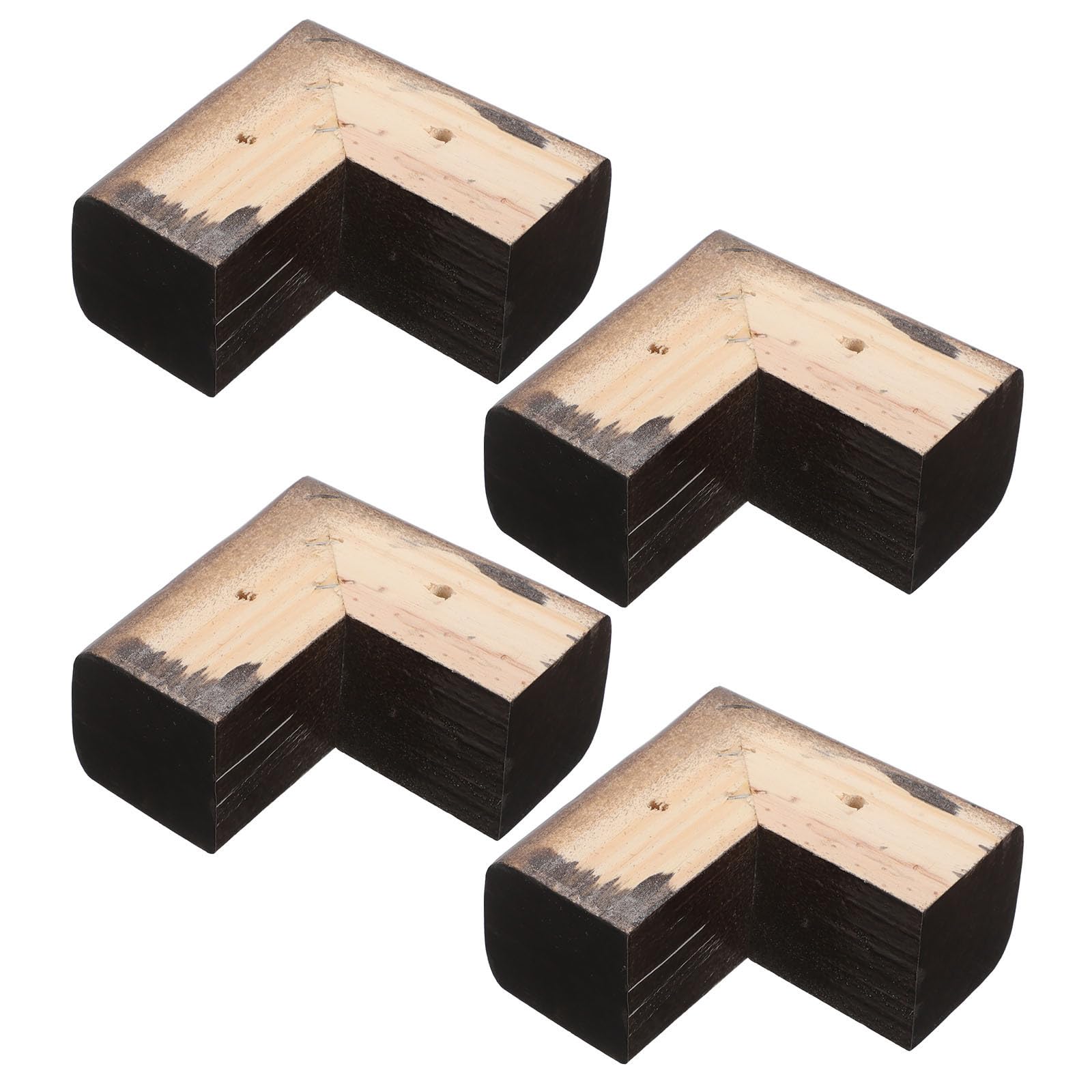 Pieds de meuble en bois marron style scandinave pour canapés et bancs