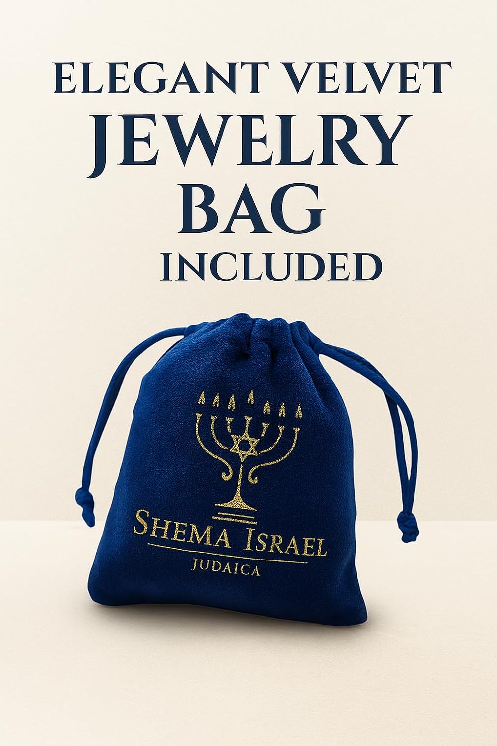 Made in Israel 14K Gold Plated Star of David Necklace – Jewish Blessing Pendant for Women, Gold Color, Shabbat Gift from - Image 3