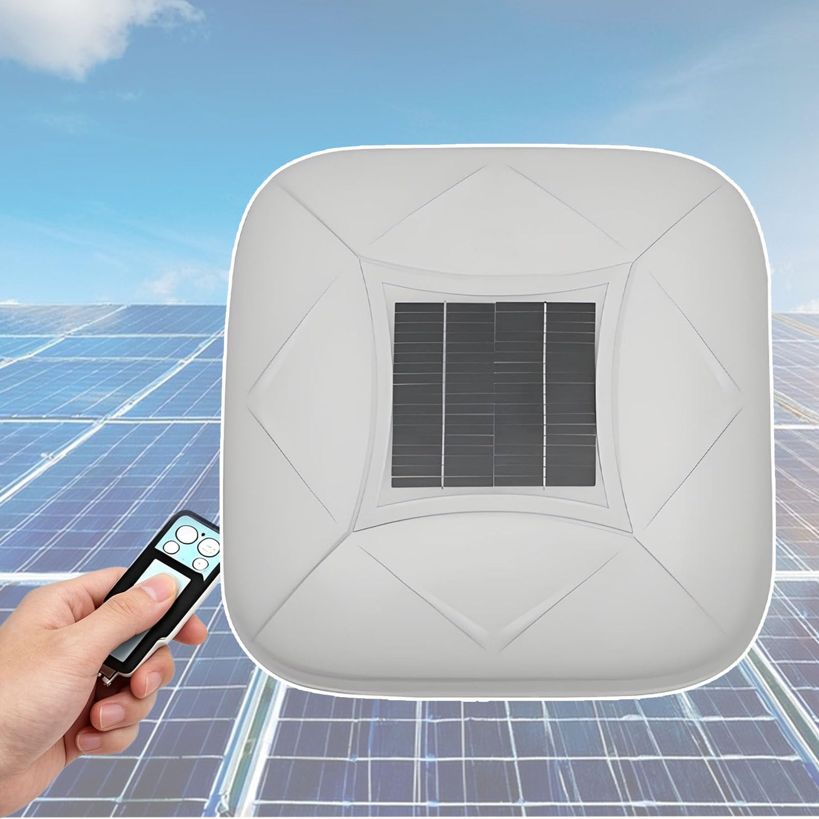 SEDAMORALLY Solar Auto Cover - Remote, 10s Auto Open/Retract,Sunshade and heat insulation,Solar charging,Portable,Fits Sedan/SUV/MPV,Multiple Sizes White-YXXL