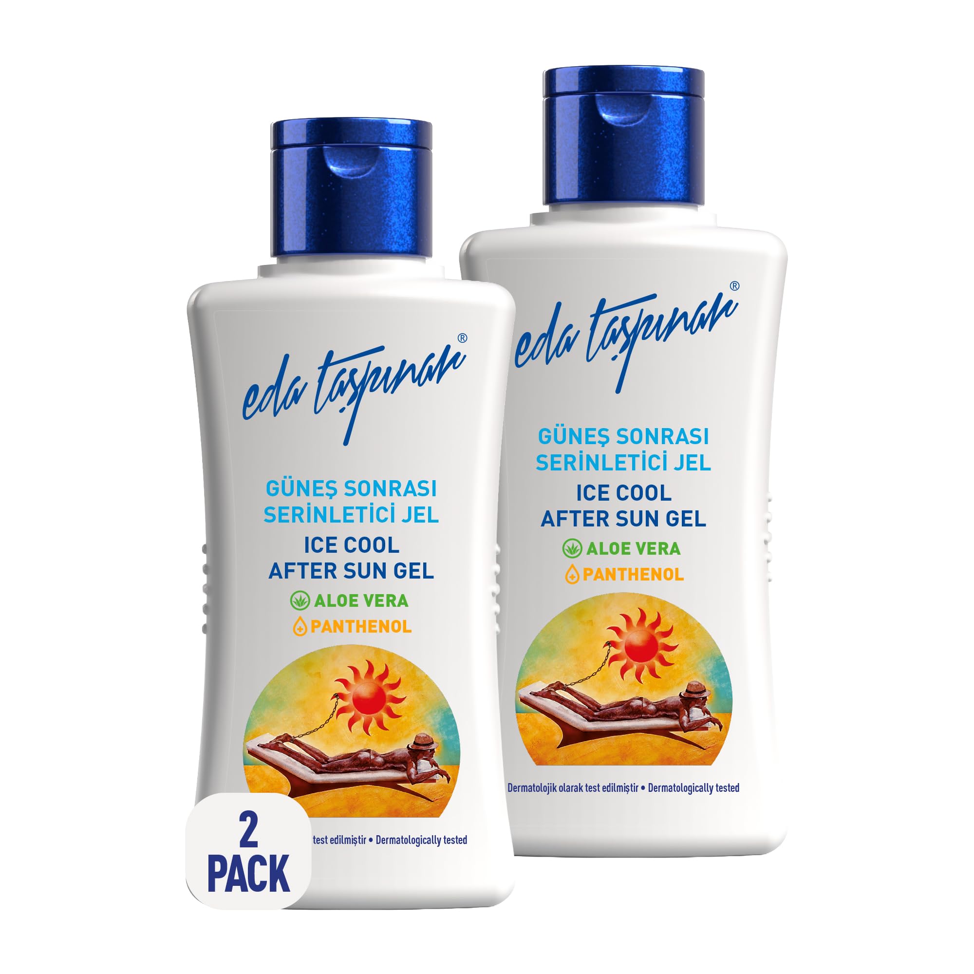 Eda Taspinar Ice Cool After Sun Jel, Cool Down with Aloe Vera, Panthenol, Hydrating Oils, Treat and Reverse Ageing, Travel Size (50 ml/1.7 fl oz) 2