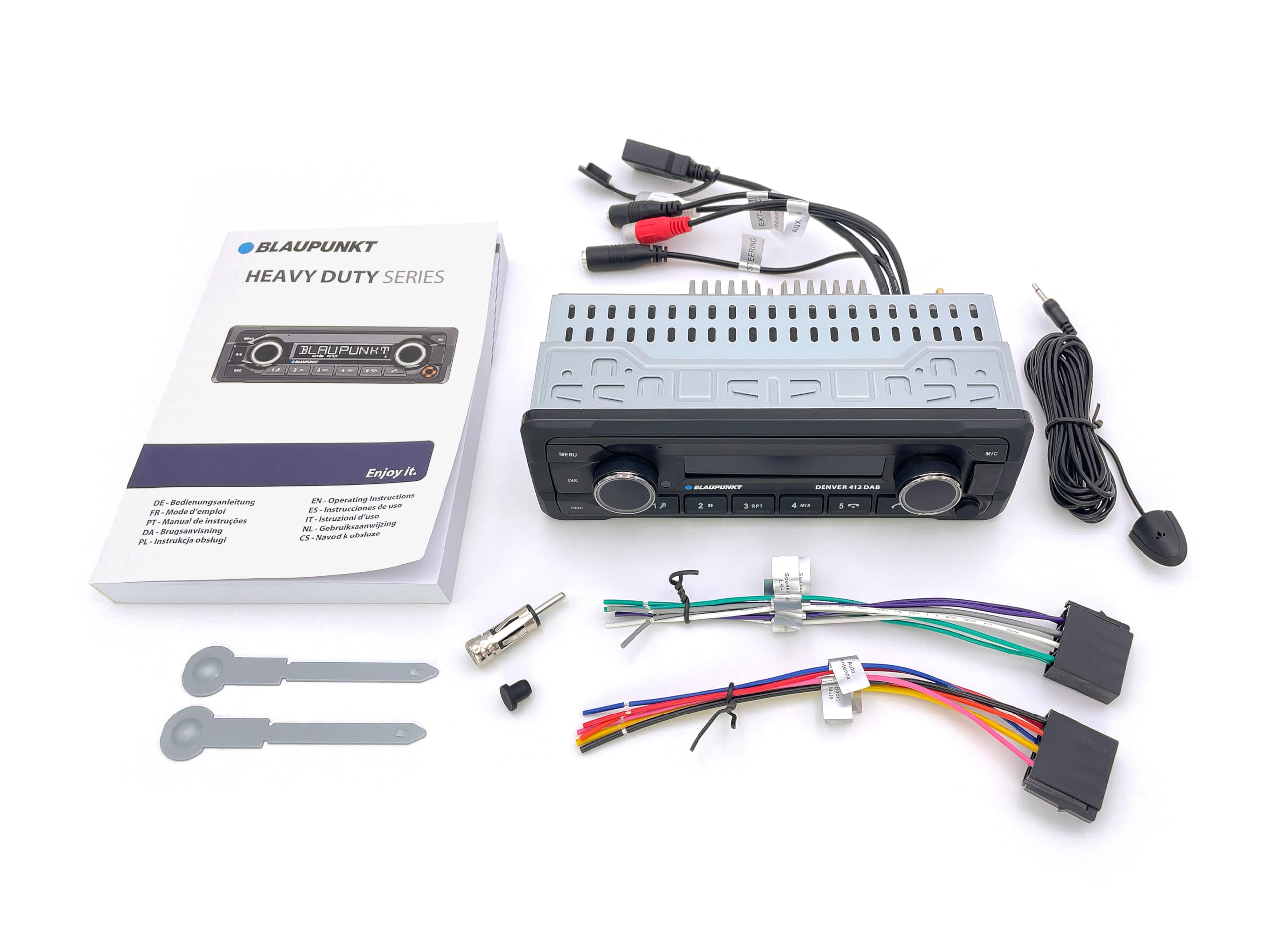 Blaupunkt Denver 412 DAB, 1-DIN Autoradio, DAB+, Bluetooth, Freisprecheinrichtung, USB, Aux-Eingang, Lenkradfernbedienung, 4x50Watt, 12V