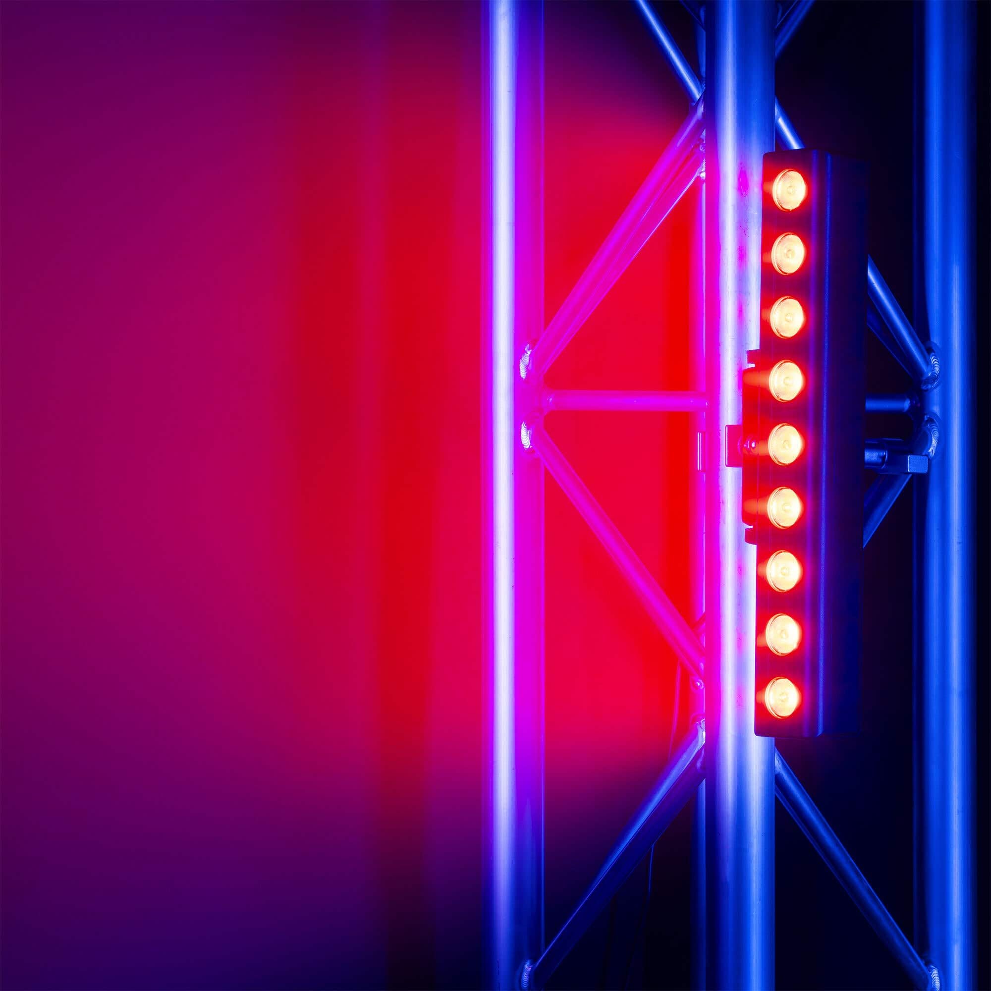 Fuzzix Orion Party Bar - 2er Set, RGBW LED Bar DMX Lichtanlage, Discolicht Partylicht, Wallwasher & Lichtorgel Musikgesteuert, Partybeleuchtung, Bühnenlicht, Wallwasher LED Lichttechnik für DJ & Party