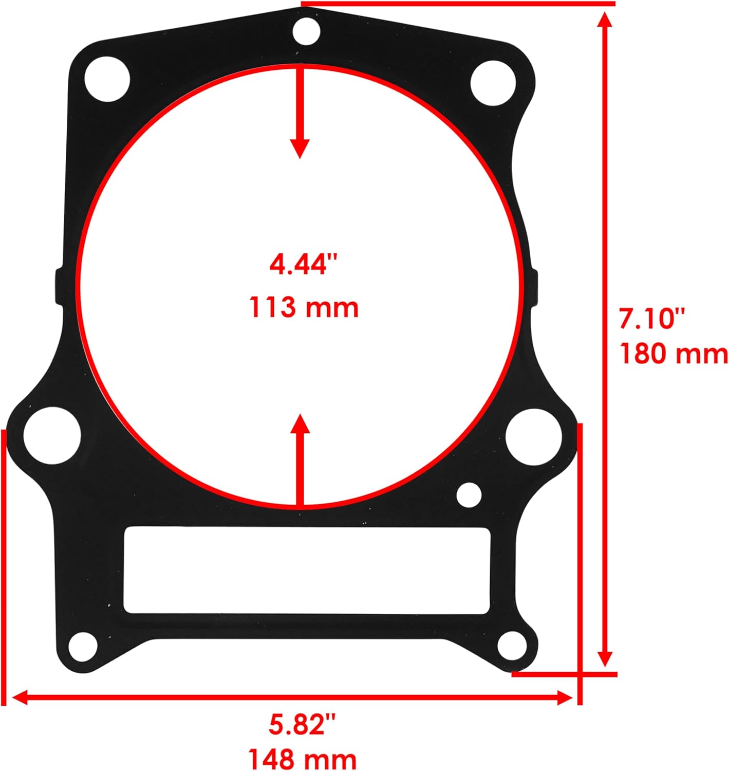 Caltric Cylinder Head and Base Gasket compatible with Yamaha Grizzly 660 YFM660F YFM 660F 2002-2008