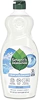 Vista 24 de Seventh Generation Jabón Líquido para Platos Ralladura de Clementina Hierba Limón Jabón Líquido Lavavajillas 19 oz