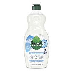 Seventh Generation Dish Liquid Soap Free Clear liquid soap Dishwashing Soap Dish Soap for sensitive skin 19 oz