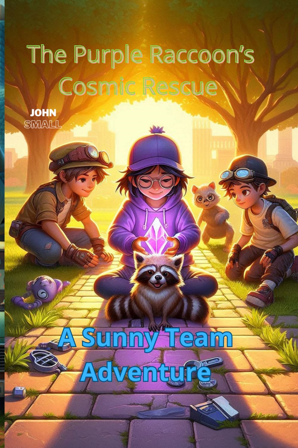 The Purple Raccoon’s Cosmic Rescue: A Sunny Team Adventure