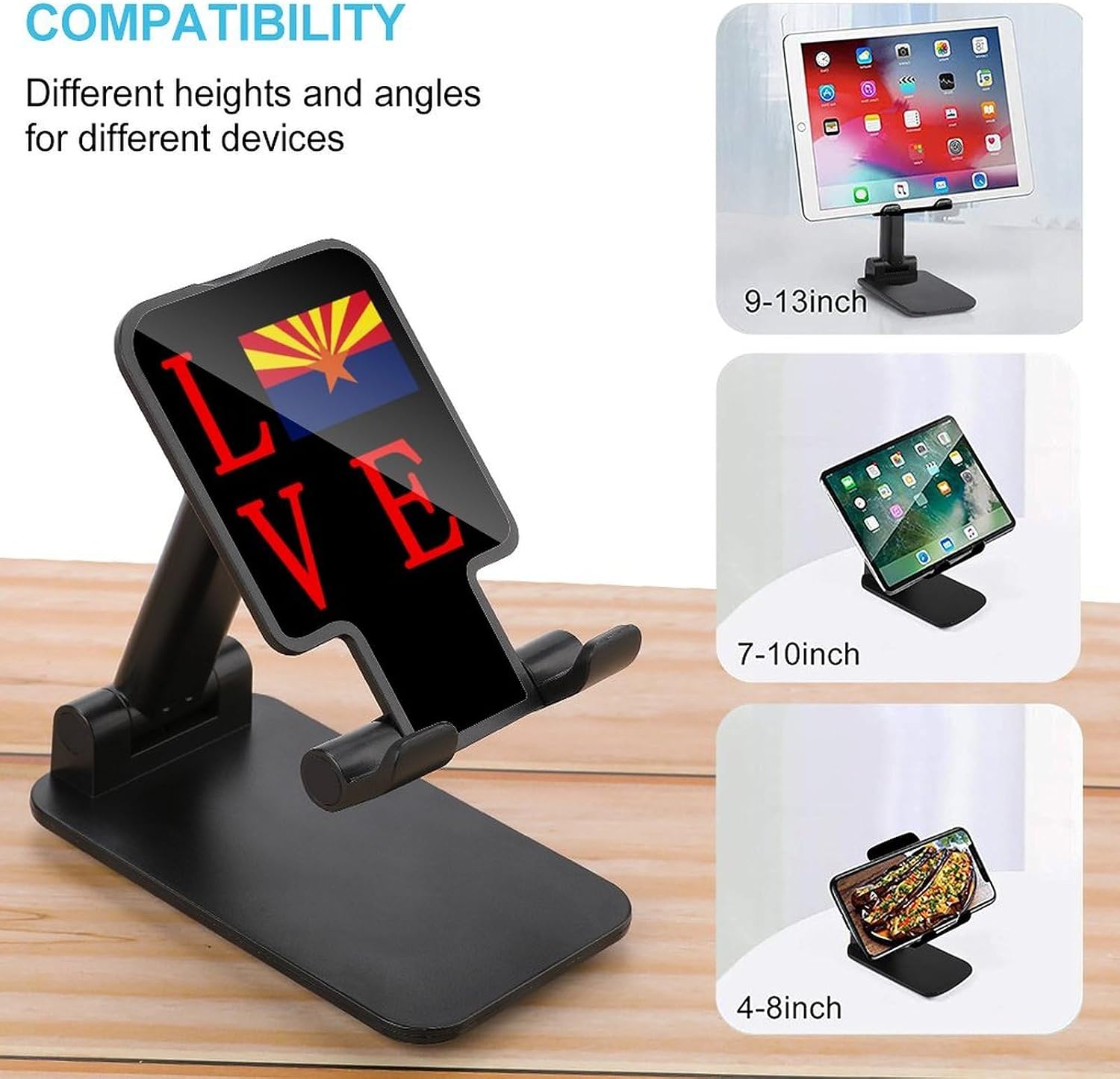 Arizona1 State Flag Lover Novelty Cell Phone Stand Lightweight Phones Holder image 3