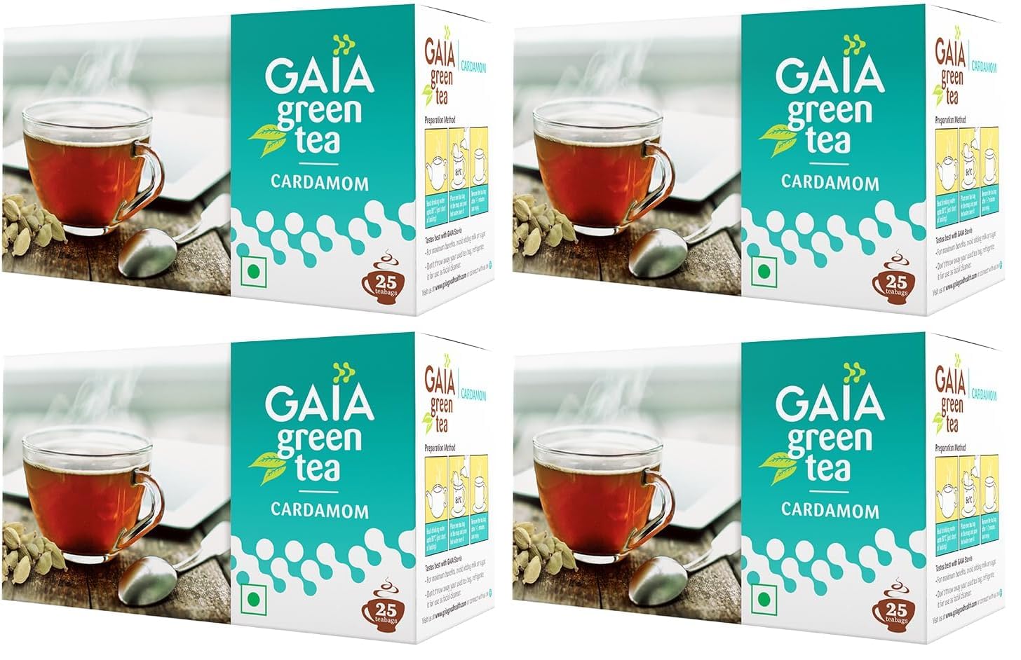 Gaia Green Tea Honey & Lime 25 tea bags (Pack of 3) — Amazon image 20