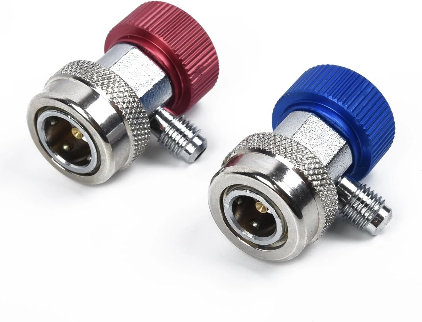 2 Sets Car A/C Air Condition Quick Coupler Adapter H/L Manifold Connector R134A