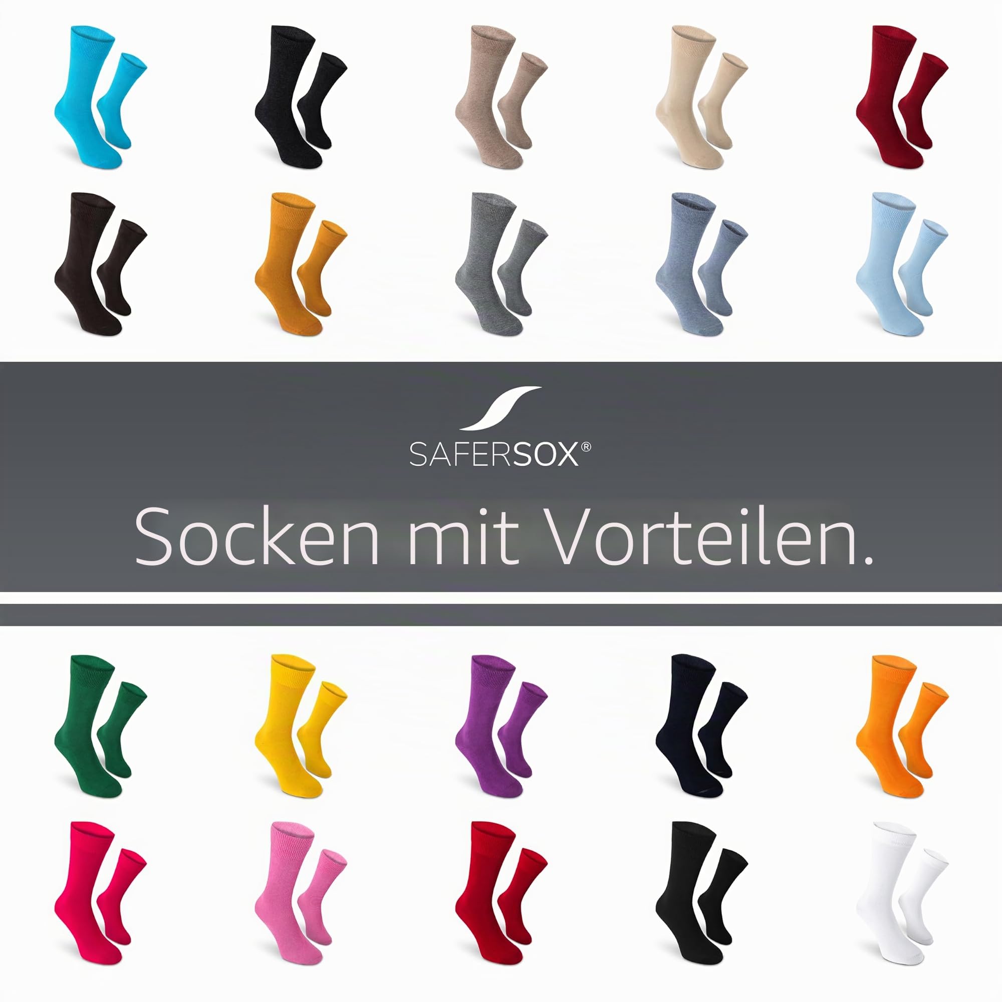 Safersox Leichte Mücken Socken für Büro, Safari & Outdoor – Damen & Herren | Safari Kleidung Mückensocken imprägniert mit Insektenschutz: Anti Zecken & Moskitos für Reise, Outdoor, Tropen, Afrika