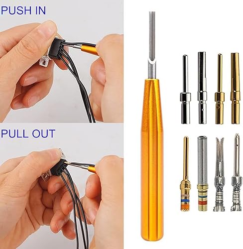 Miniatura 7 de Herramienta de extracción de pines de conector D SUB, herramienta de extracción de inserción de pines JRready DRK-D SUB para TEAMPHarting Heavy Duty