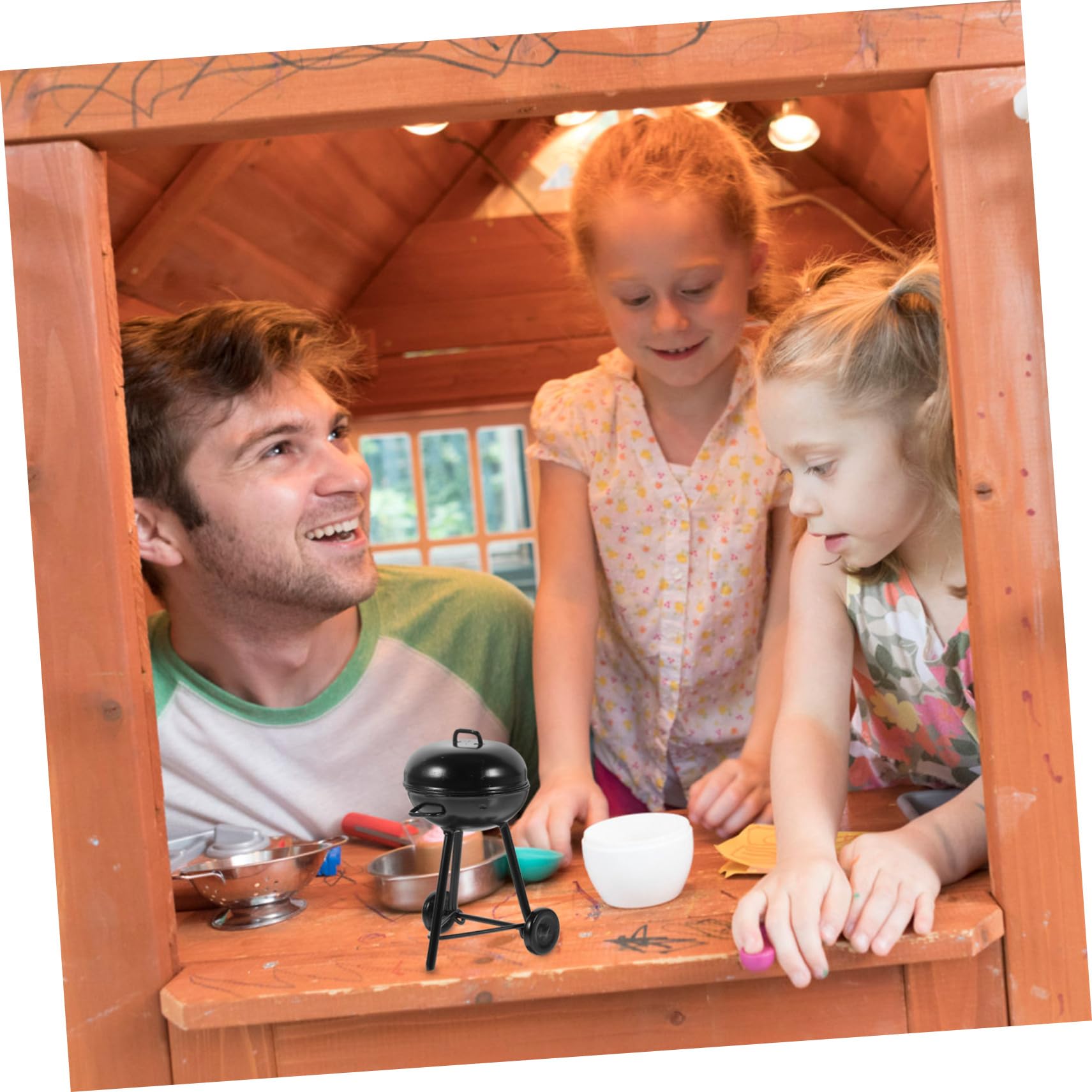 8-teiliges Mini-Gartengeräte Set – Für Puppenhaus, Deko, Aus Metall & Holz, Mit Laterne, Besen, Spaten Usw.