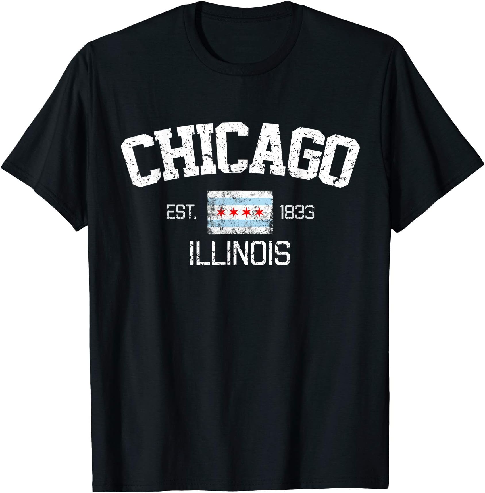 Vintage Chicago Souvenir Apparel Co.Vintage Chicago Illinois Est. 1833 Gift T-Shirt