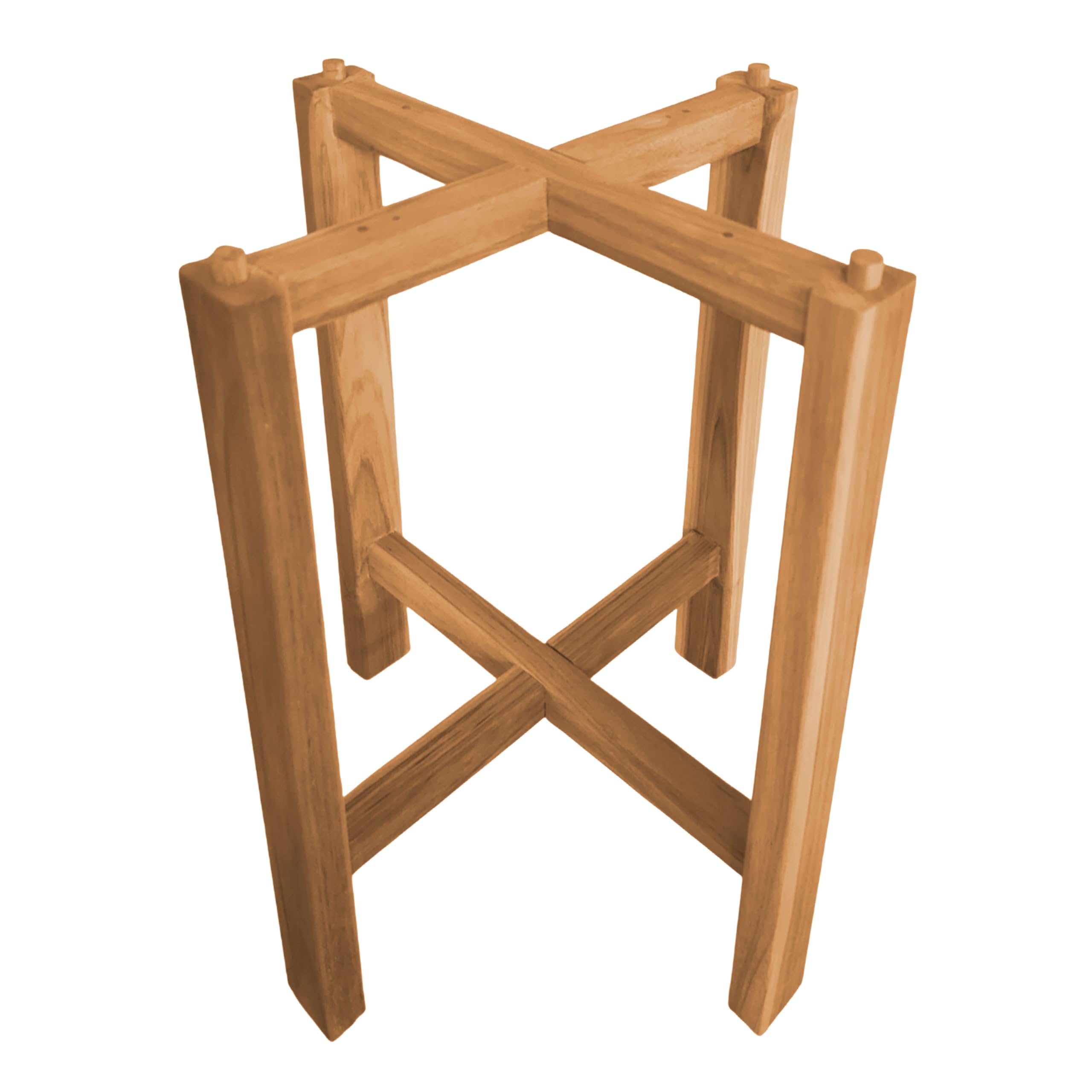 AXI Alya Tavolino Rotondo in Legno di Teak Marrone | Piccolo Tavolo per Giardino, Balcone, Terrazza | Da salotto - 45 x 45 x 50 cm