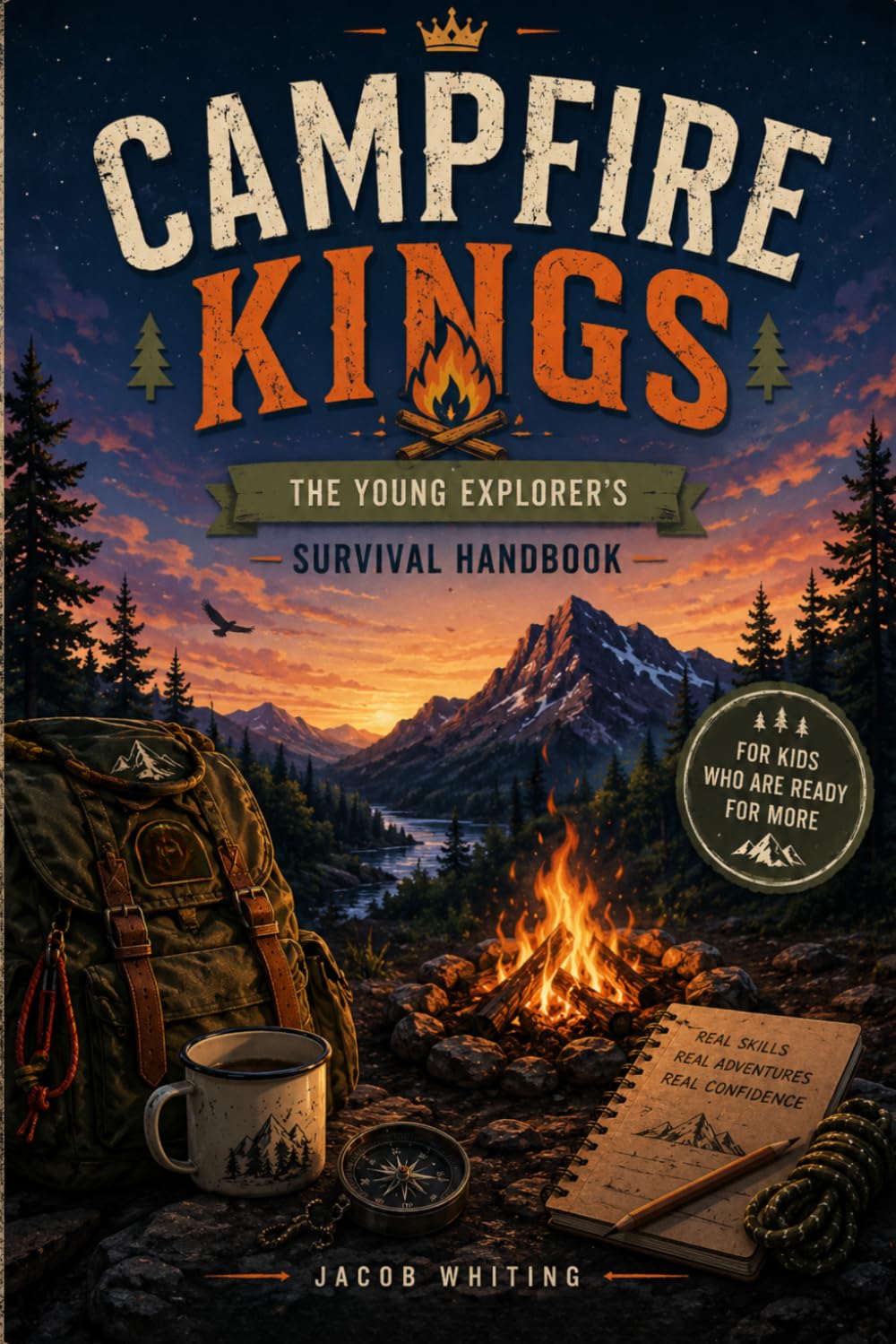 Campfire Kings: The Young Explorer’s Survival Handbook for Kids Who Want Real Adventure, Outdoor Skills, Campfire Cooking, Shelter Building, Navigation, Wilderness Confidence, and Survival Challenges