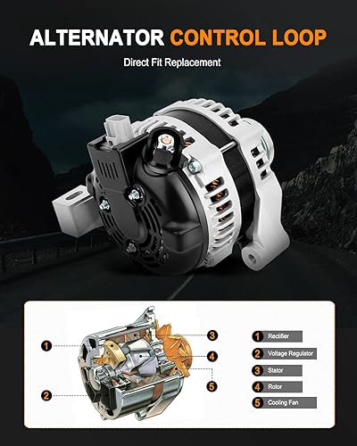 Miniatura 3 de ASAPE 11054 Reemplazo del alternador de alto rendimiento para C70 2006 para V50 2005-2006 para S40 2005-2006