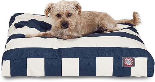 Miniatura 43 de Majestic Pet Cama mediana para perro, rectangular, poliéster, lavable, 36x29x4 pulgadas, amarillo Negro -,Negro (espuma viscoelástica