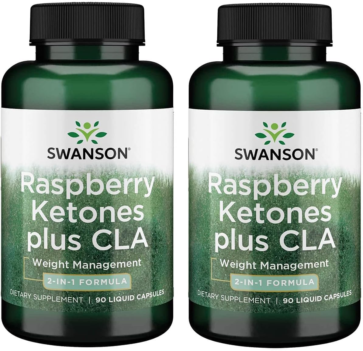 Swanson Raspberry Ketones Plus Cla 90 Liq Capsules (2 Pack)